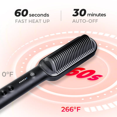 Élégance Straightening Brush – Smooth, Shiny Hair in Minutes