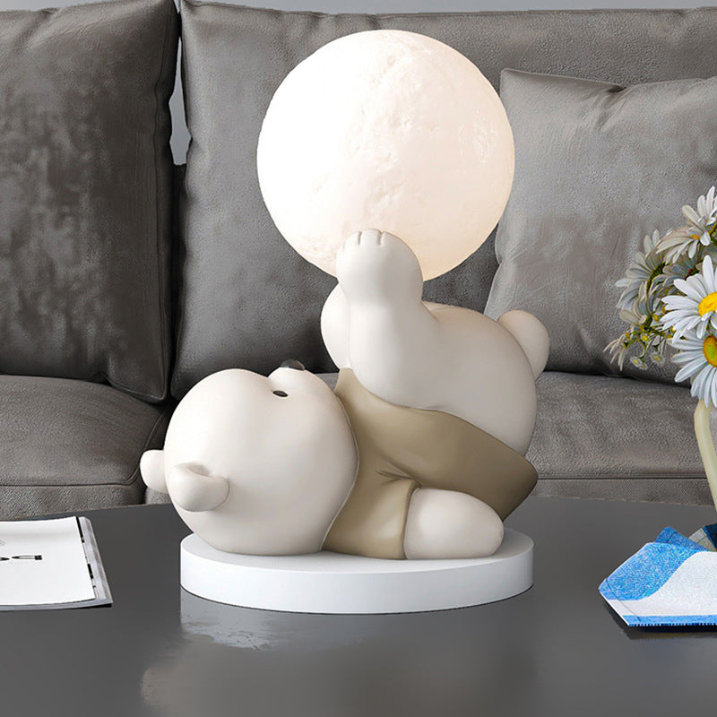 Teddy Bear Moon Lamp – A Cozy Glow for a Warm & Comforting Atmosphere