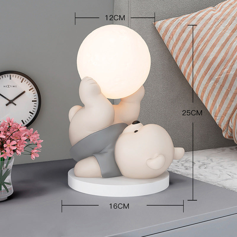 Teddy Bear Moon Lamp – A Cozy Glow for a Warm & Comforting Atmosphere