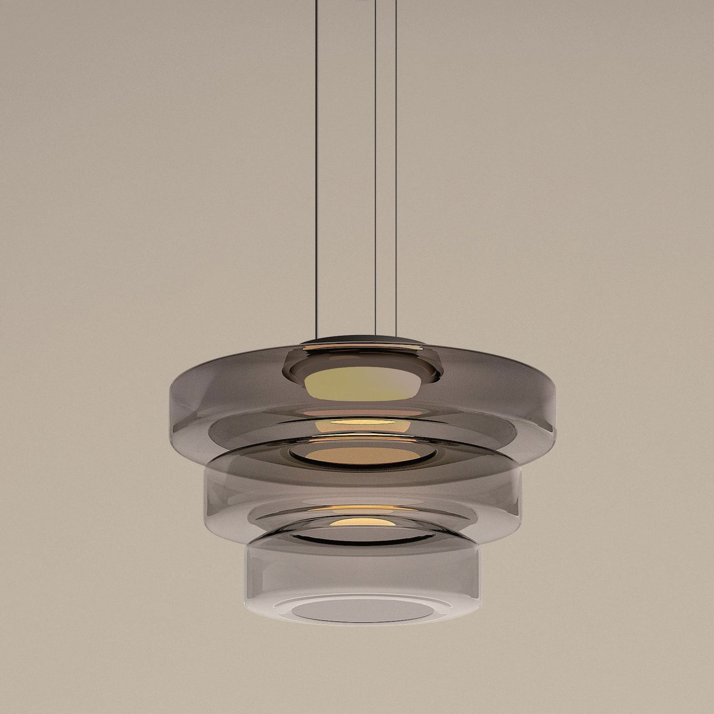 Moon Pendant Light – Elegant Glass Hanging Lamp with Adjustable Suspension (12W LED, Warm Light)