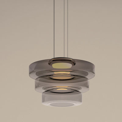 Moon Pendant Light – Elegant Glass Hanging Lamp with Adjustable Suspension (12W LED, Warm Light)