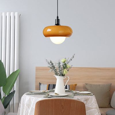 Bauhaus Coffee Glass Pendant Light – A Fusion of Art & Functionality