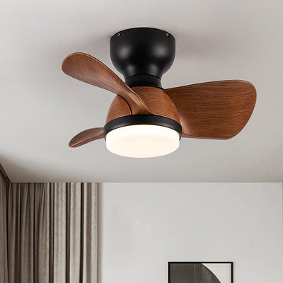 Modern Wooden Ceiling Fan with LED Light & Remote Control (54cm, 3-Colour Light, 220V-240V)
