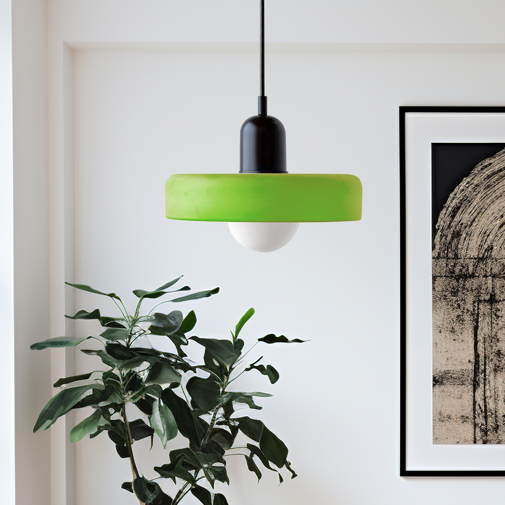 Bauhaus Pendant Light – A Timeless Fusion of Stained Glass & Modern Functionality