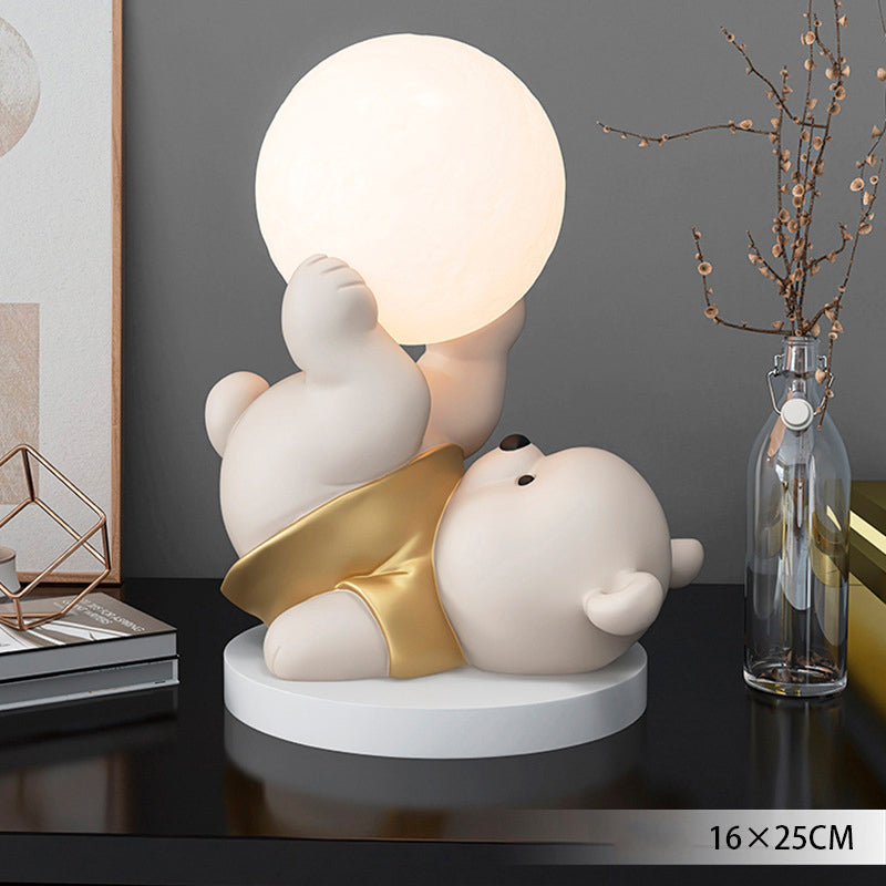 Teddy Bear Moon Lamp – A Cozy Glow for a Warm & Comforting Atmosphere