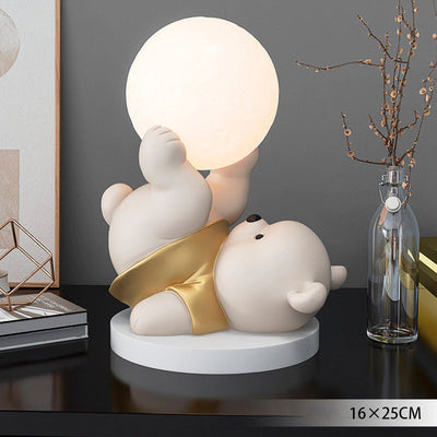 Teddy Bear Moon Lamp – A Cozy Glow for a Warm & Comforting Atmosphere