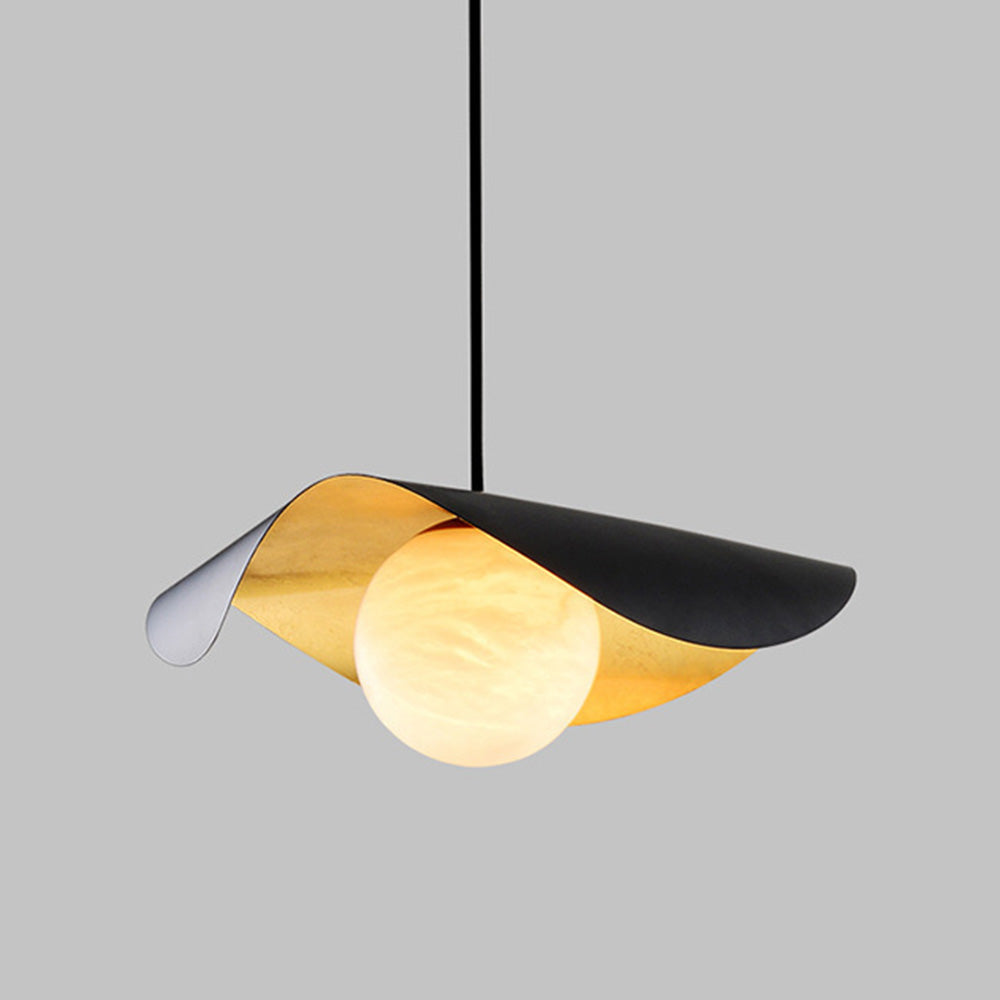 Modern Metal Pendant Light – Sleek Statement Ceiling Fixture (Adjustable, Warm/Cool Light, 220V)