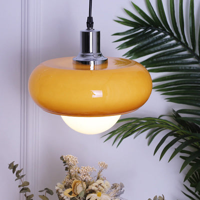 Bauhaus Coffee Glass Pendant Light – A Fusion of Art & Functionality