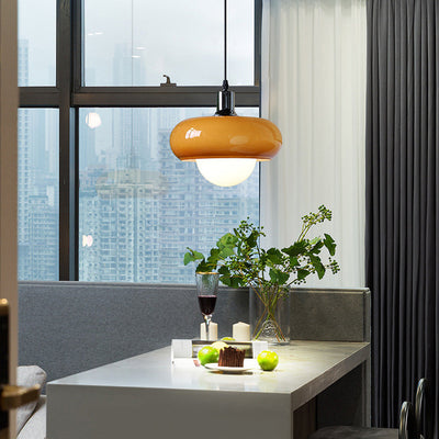 Bauhaus Coffee Glass Pendant Light – A Fusion of Art & Functionality
