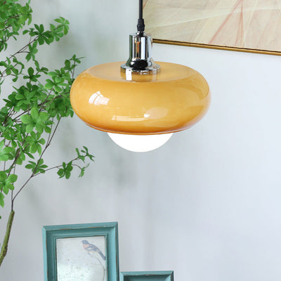 Bauhaus Coffee Glass Pendant Light – A Fusion of Art & Functionality