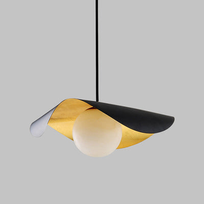 Modern Metal Pendant Light – Sleek Statement Ceiling Fixture (Adjustable, Warm/Cool Light, 220V)