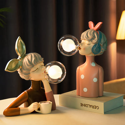 Artisan Sisters Table Lamp – Handcrafted Elegance for Your Home