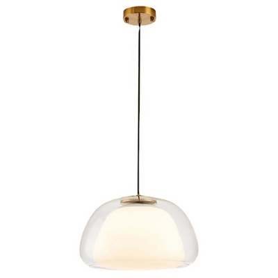 Modern Jelly Pendant Light – Elegant White Glass Shade with Adjustable Drop