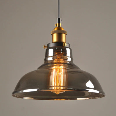 Antique Glass Pendant Light – Vintage Art Deco Hanging Lamp
