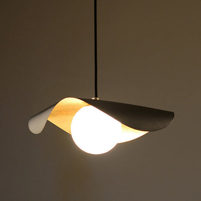 Modern Metal Pendant Light – Sleek Statement Ceiling Fixture (Adjustable, Warm/Cool Light, 220V)