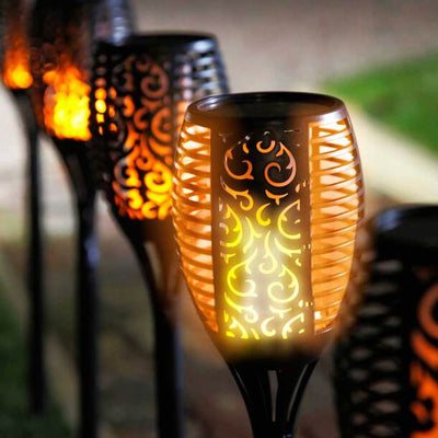 Solar Flame Torch Light – Flickering LED Outdoor Garden Lamp