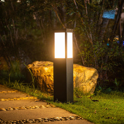 Modern Square LED Bollard Light – Waterproof Outdoor Pathway Lamp