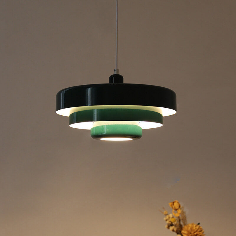Vintage Multi-Layered Pendant Light – A Fusion of Modern Elegance & Retro Charm