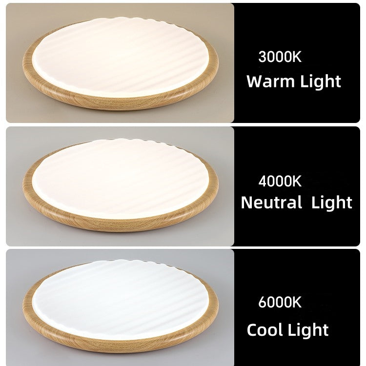 Wooden Wrinkles LED Ceiling Light – Natural Elegance with Modern Technology