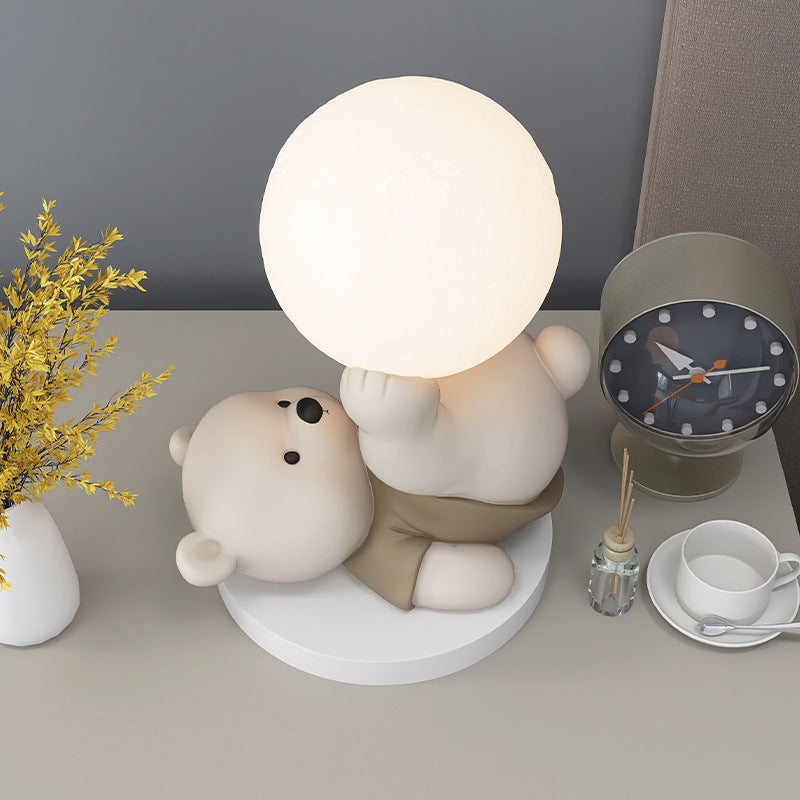 Teddy Bear Moon Lamp – A Cozy Glow for a Warm & Comforting Atmosphere