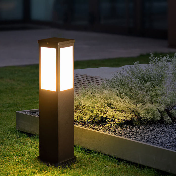 Modern Square LED Bollard Light – Waterproof Outdoor Pathway Lamp