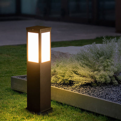 Modern Square LED Bollard Light – Waterproof Outdoor Pathway Lamp