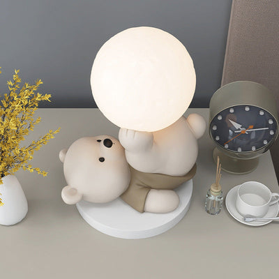 Teddy Bear Moon Lamp – A Cozy Glow for a Warm & Comforting Atmosphere