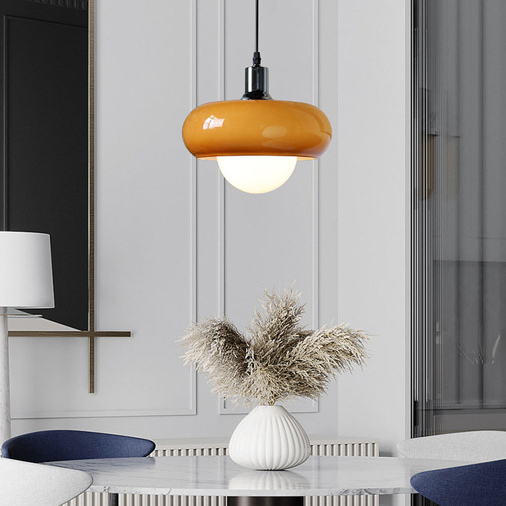 Bauhaus Coffee Glass Pendant Light – A Fusion of Art & Functionality