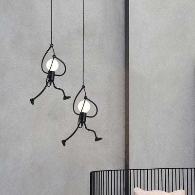 Retro Metal Pendant Light – Playful and Adjustable Design for a Unique Ambiance