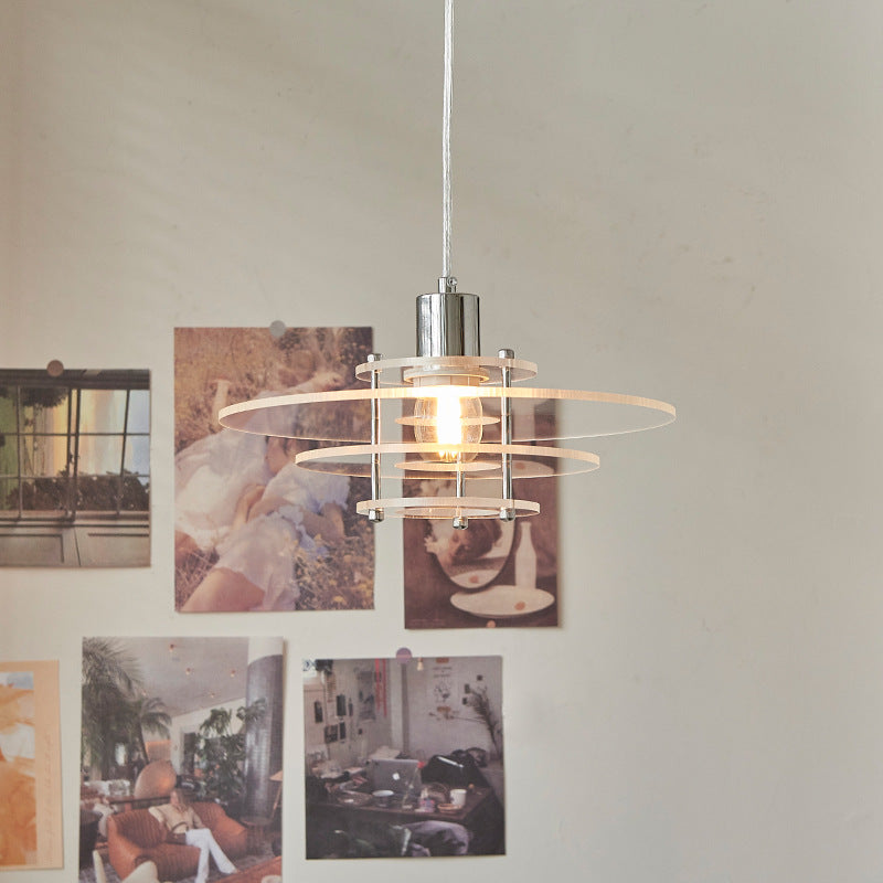 Modern UFO Pendant Light – Acrylic & Iron Contemporary LED Fixture