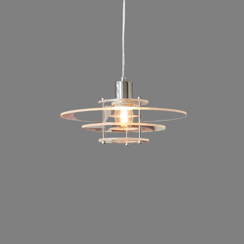 Modern UFO Pendant Light – Acrylic & Iron Contemporary LED Fixture