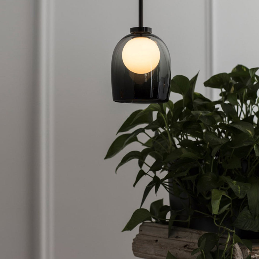 Modern Glass Pendant Light – Smoked or Clear Glass for Elegant Ambience