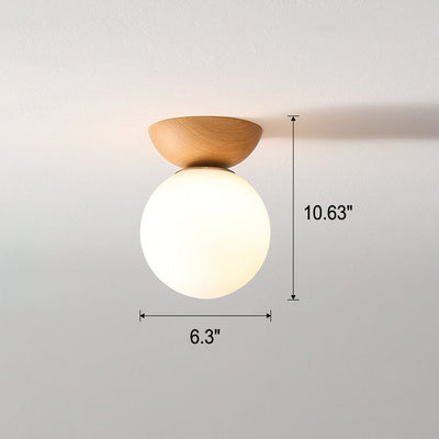 Log Japanese Pendant Lamp – Minimalist LED Ceiling Light with Adjustable Colour Modes