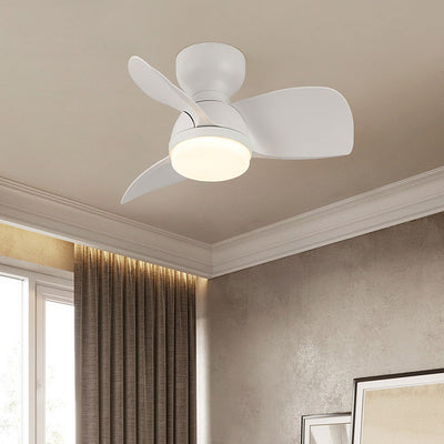 Modern Wooden Ceiling Fan with LED Light & Remote Control (54cm, 3-Colour Light, 220V-240V)