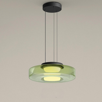 Moon Pendant Light – Elegant Glass Hanging Lamp with Adjustable Suspension (12W LED, Warm Light)
