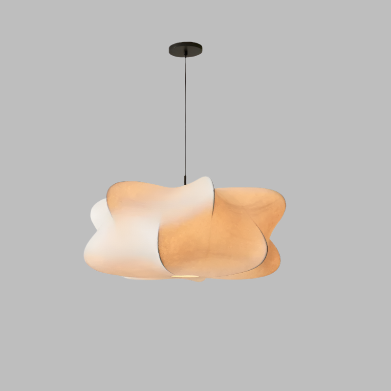 Wabi-Sabi Silk Pendant Light – Embracing Imperfection with Timeless Elegance