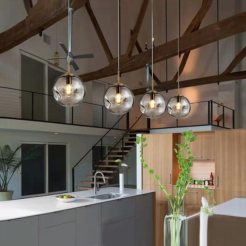 Modern Gold Glass Pendant Light – A Statement of Elegance