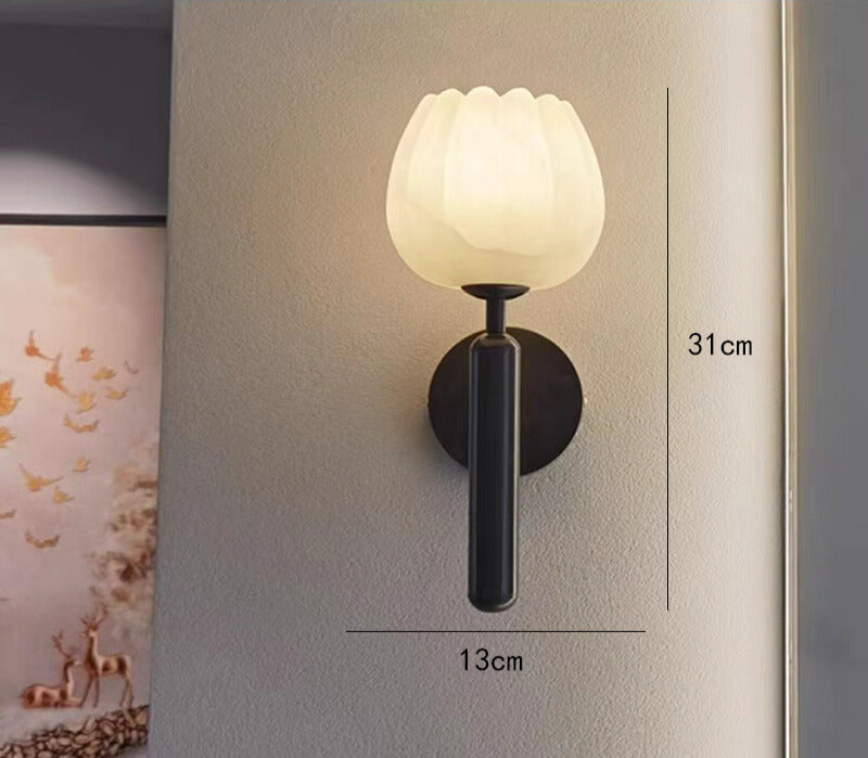 Marble Rose Wall Light – Elegant Floral-Inspired Luxury Lighting