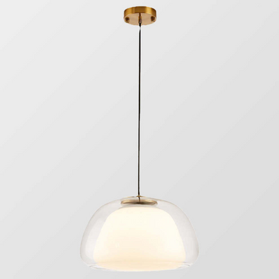 Modern Jelly Pendant Light – Elegant White Glass Shade with Adjustable Drop