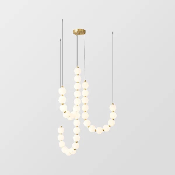 Luxury White Necklace Chandelier – Elegant Jewellery-Inspired Lighting
