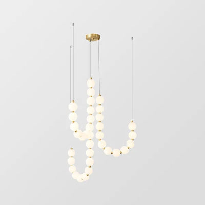 Luxury White Necklace Chandelier – Elegant Jewellery-Inspired Lighting