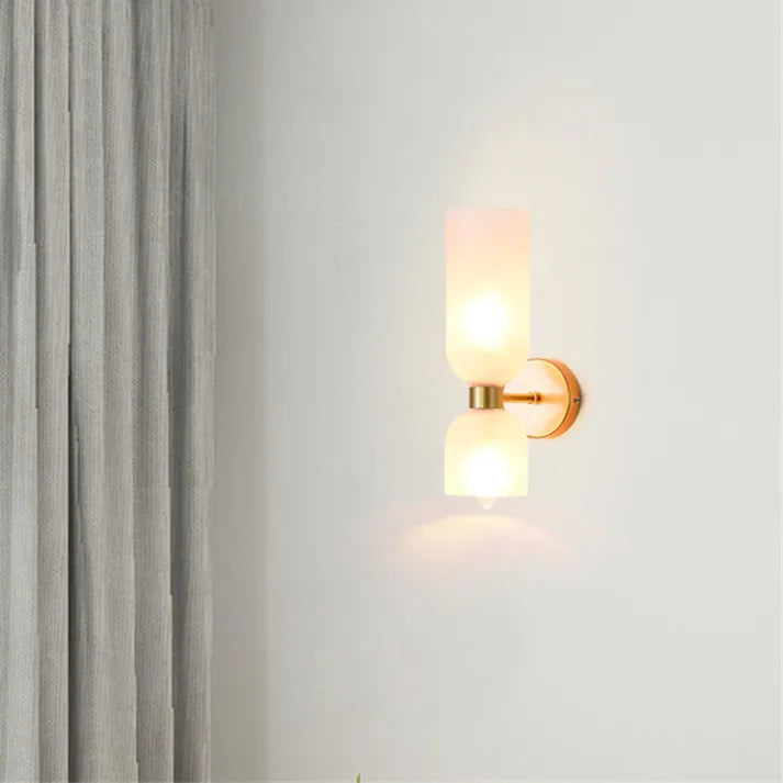 LED Double-Head Glass Wall Light – Elegant & Modern Wall Sconce