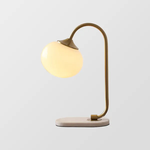 Marshmallow Metal & Glass Table Lamp – Soft Diffused Light for a Cosy Ambience