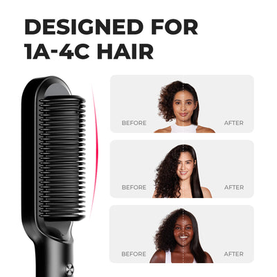 Élégance Straightening Brush – Smooth, Shiny Hair in Minutes