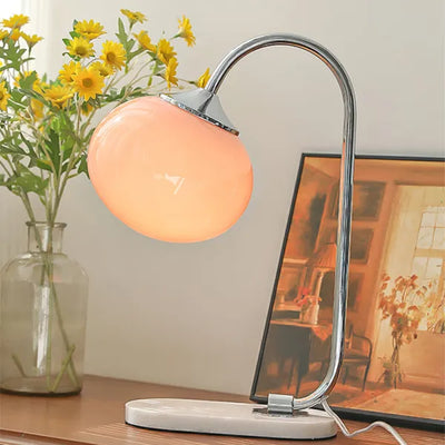 Marshmallow Metal & Glass Table Lamp – Soft Diffused Light for a Cosy Ambience