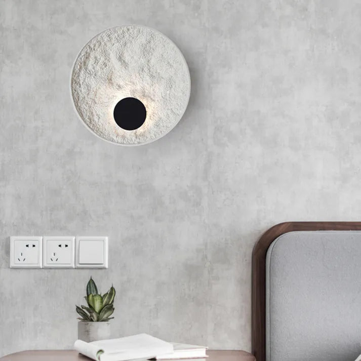 Round Moon Globe Wall Light – Contemporary Elegance with Soft LED Glow