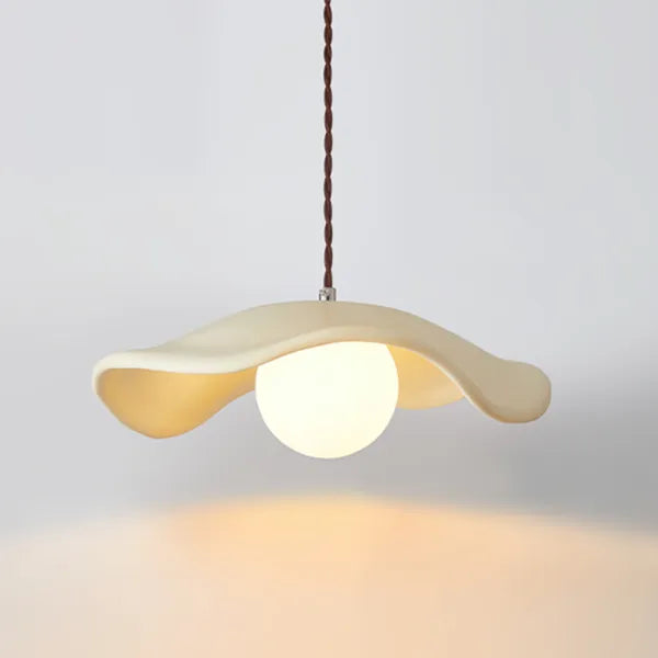 Wabi-Sabi Lotus Leaf Pendant Light – Minimalist Elegance for Dining Spaces