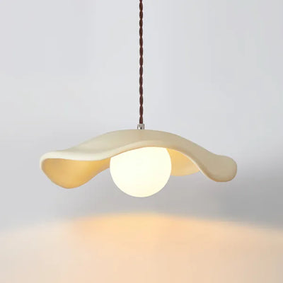 Wabi-Sabi Lotus Leaf Pendant Light – Minimalist Elegance for Dining Spaces