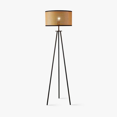 Rattan Tripod Floor Lamp – Natural Elegance with Modern Style