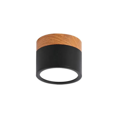 Nordic Cylinder LED Ceiling Light – Minimalist Flush Mount for Modern Hallways